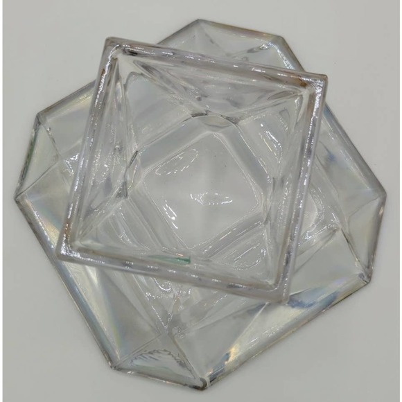 Partylite Reversible Candle Holder Clear Cut Glass Crystal - Picture 6 of 10